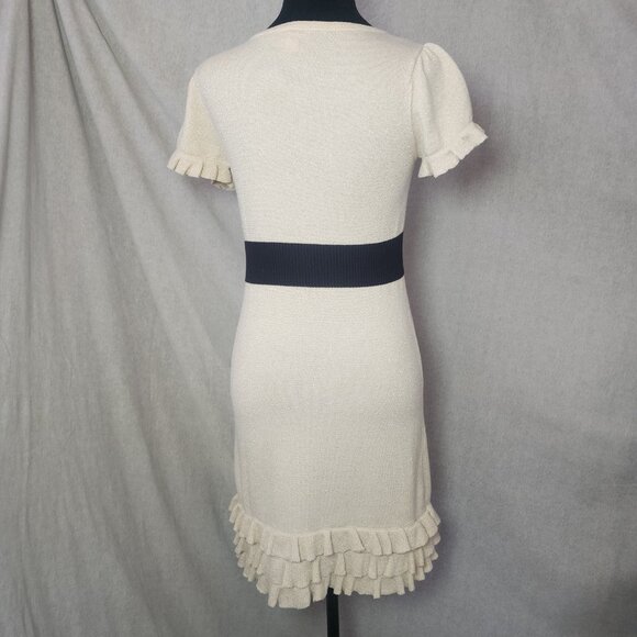 Lilly Pulitzer Rita Ruffled Sweater Dress HOLIDAY GOLD Sparkle Girls XL - Picture 4 of 12